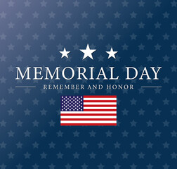 Memorial Day Background USA Flag