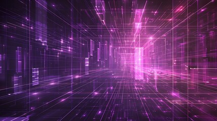 metaverse purple innovation background layout