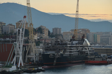 Modern expedition ice breaker cruise ship cruiseship liner Pursuit Venture maintenance repair...
