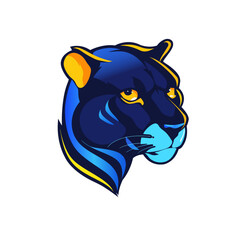 Cougar Head Mascot Vector for Esports Team Logo