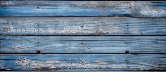 Obraz premium Aged Blue Wooden Plank Texture for Vintage Design Projects and Backgrounds