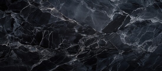 Elegant Black Marble Texture Background for Luxurious Design Projects