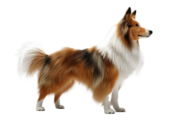  3D Shetland Sheepdog side view