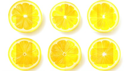 Citrus Elegance: Top View of Ripe Slice Texture of Citrus Fruit