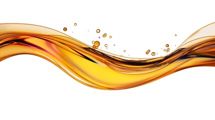 Fluid Dynamics: Wave of Base Oil and Air Bubble Inside the Oil
