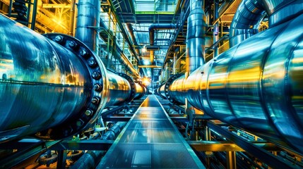 Pipeline in a large industrial plant