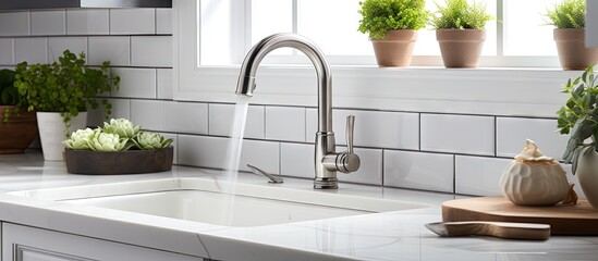 Enchanted Kitchen Sink with Whimsical Faerie Lights and Mystical Atmosphere