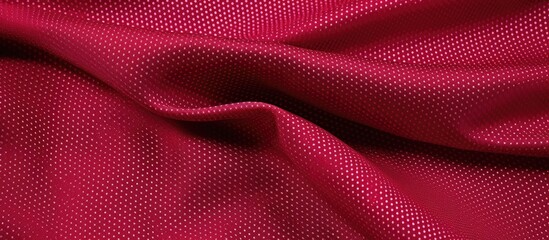 Vivid Red Textile Texture Close-Up with Intriguing Patterns and Details