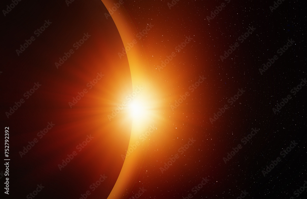 Aufkleber solar eclipse 