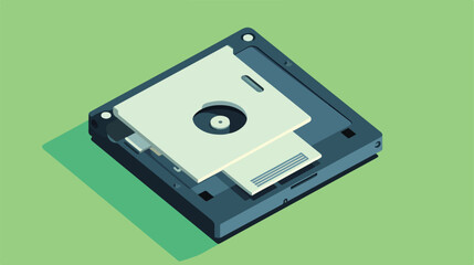 Floppy disk data device storage backup element flat v