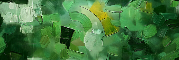 create an image of a green painting, 