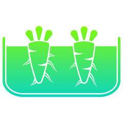 Carrot Flat Gradient Style