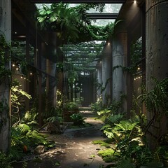 Amazonian Jungle-Inspired Indoor Garden A Monthly Event for Eco-Conscious Trendsetters Generative AI