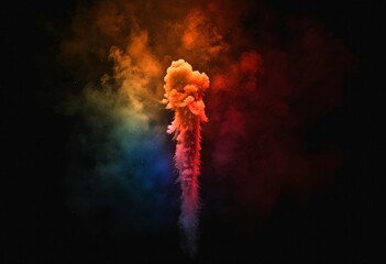 Colorful Explosion of Fireworks in the Sky Generative AI - obrazy, fototapety, plakaty