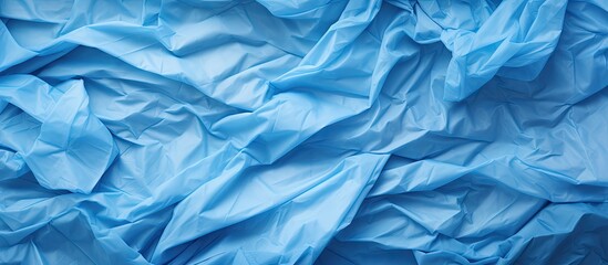 Abstract Blue Background Texture with Crumpled Paper Effect for Creative Projects