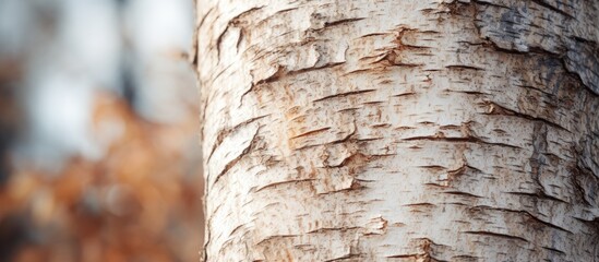 Detailed Texture of Tree Bark in Natural Environment Close Up View