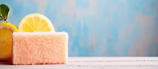 Delicious Lemon Cake and Fresh Citrus Slice Ready to Delight Your Taste Buds - Powered by Adobe