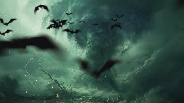 rolling storm clouds. seamless looping time-lapse animation video background