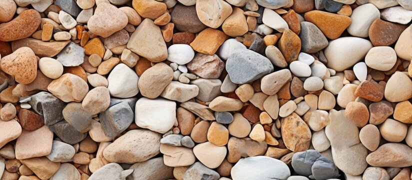 Natural Beauty: Varied Stack of Earthy Rocks on a Grassy Field in the Wilderness