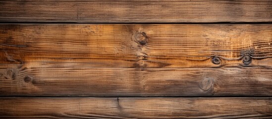Rustic Wooden Wall Textured Background with Natural Brown Timber Planks