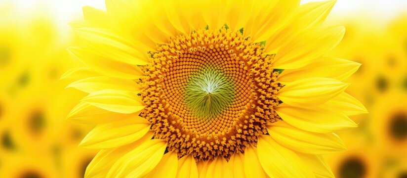 Vibrant Sunflower Blooming on a Clean White Background - Nature's Beauty Captured
