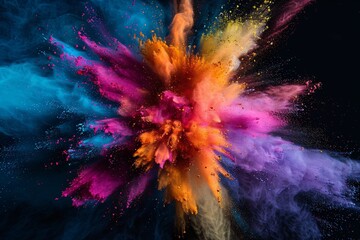 Colorful Explosion of Pride Celebrating LGBTQ+ Pride Month with Vibrant Colors Generative AI