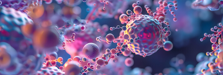 micro cell foam at molecular nano view
