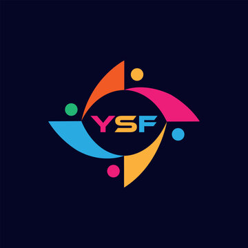 YSF Flat accounting logo design on white background. YSF creative initials Growth graph letter logo concept. YSF business finance logo design. YSF logo, YSF icon, YSF letter, YSF flat, YSFmonogram, YS