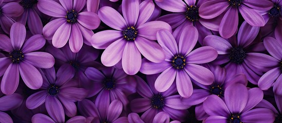 Vibrant Purple Flowers in Full Bloom Purple Wallpaper Floral Backgrounds