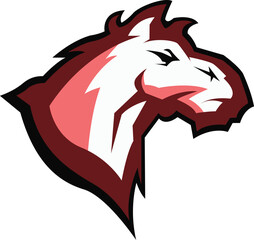 horse Logo design, horse sport logo vector , horse head illustration vector drawing, Mascot Brave horse Logo design any kind of graphic work, using the concept of a horse's head, Esport game logo icon