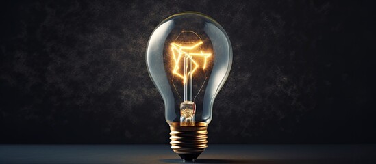 Illuminate Your Ideas with a Glowing Light Bulb Brightening the Path to Creativity - obrazy, fototapety, plakaty