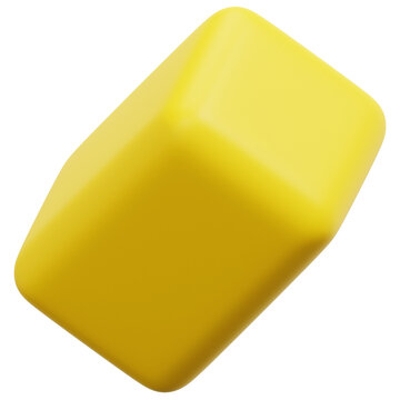 rectangle 3d render icon illustration