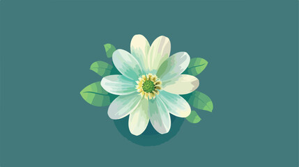 beautiful flower icon Flat vector