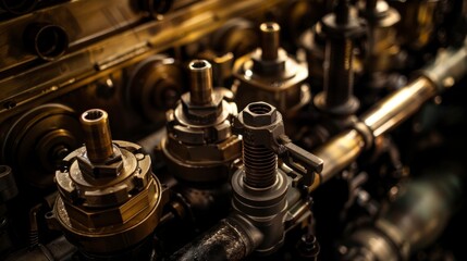 The powerful engine hummed as the piston moved up and down within the cylinder, lubricated by oil as the car shifted gears, all working together flawlessly.