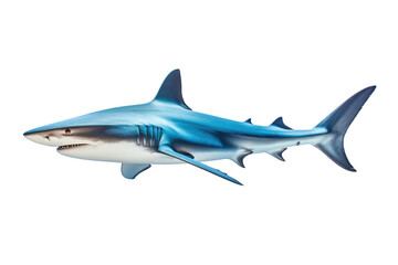 Fototapeta premium shark swimming isolated on white