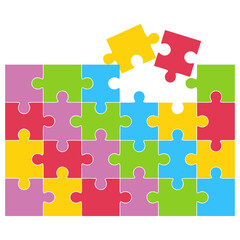 Colorful Puzzle Element