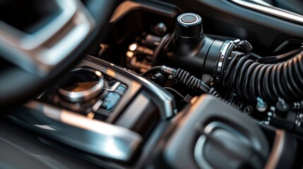 The engine hummed as the piston moved up and down within the cylinder, lubricated by the oil to keep the car's gears working smoothly.