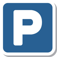 ミニ標識のステッカー単品イラスト　駐車可