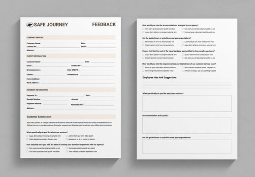 Customar Feedback Template