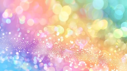 Picture of rainbow pastel sparkle background