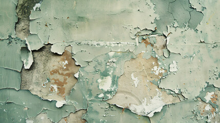 Wall with peeling paint. Texture of old concrete wall