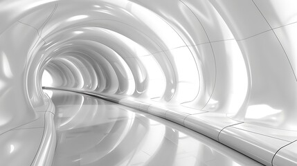 Obraz premium white futuristic background