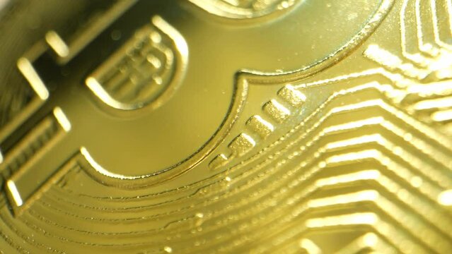 Revolutionary cryptocurrency coin, shaping the future of finance. Decentralized, secure, and borderless. Decentralization concept. Bitcoin background. 4K HDR.
