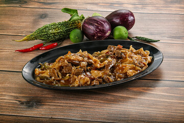 Tibetian cuisine - thenthuk with beef