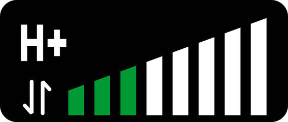 H+ Signal Icon