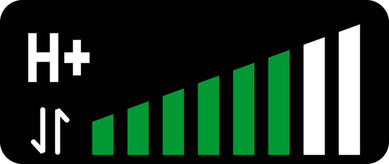H+ Signal Icon