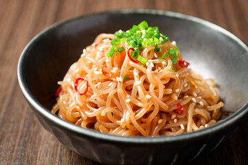 しらたきのピリ辛炒め