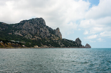 Fototapeta premium Mount Cat and the Parus and Diva rocks in Crimea