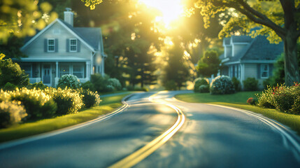 A Road Less Traveled, Embracing the Serenity of Sunset, A Journey Through Natures Splendor