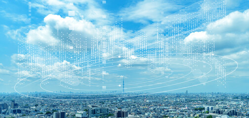 都市とネットワークイメージ